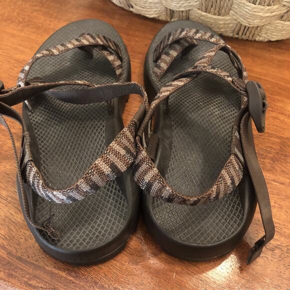 Chaco Z Men\'s Brown Geometric Vibram Hiking Sandals Water Sports Size 10 main image 9